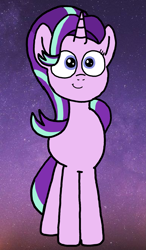 Size: 1449x2474 | Tagged: safe, artist:sebtheartist, deleted from derpibooru, imported from derpibooru, starlight glimmer, pony, unicorn, female, front view, glimmerbetes, looking at you, mare, solo