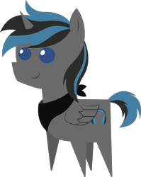 Size: 4796x6019 | Tagged: safe, artist:cosmiceclipsed, artist:tikibat, imported from derpibooru, oc, oc only, oc:blaze, alicorn, pony, bandana, cutie mark, pointy ponies, simple background, transparent background