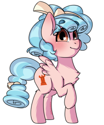 Size: 1000x1200 | Tagged: safe, artist:cottonsweets, imported from derpibooru, cozy glow, pegasus, pony, antagonist, blushing, cozybetes, cute, female, filly, fluffy, freckles, original art, simple background, solo, transparent background