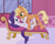 Size: 1620x1306 | Tagged: safe, artist:haibaratomoe, imported from derpibooru, applejack, rarity, earth pony, pony, unicorn, bedroom eyes, carousel boutique, couch, fainting couch, female, hatless, lesbian, mare, missing accessory, rarijack, shipping