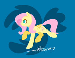 Size: 1584x1224 | Tagged: safe, artist:supermoix, imported from derpibooru, fluttershy, pegasus, pony, abstract background, cute, female, folded wings, lineless, mare, simple background, solo, wings