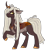 Size: 1024x1117 | Tagged: safe, artist:azure-art-wave, imported from derpibooru, oc, oc only, oc:licorice, changepony, hybrid, pony, deviantart watermark, female, interspecies offspring, obtrusive watermark, offspring, offspring's offspring, parent:oc:cuppa joe, parent:oc:princess iridescence, parents:oc x oc, simple background, solo, transparent background, watermark