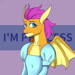 Size: 2000x2000 | Tagged: safe, artist:ske, imported from derpibooru, smolder, dragon, princess smolder, solo