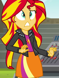 Size: 538x712 | Tagged: safe, imported from derpibooru, screencap, sunset shimmer, equestria girls, rainbow rocks, cropped, solo