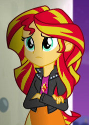 Size: 388x543 | Tagged: safe, imported from derpibooru, screencap, sunset shimmer, equestria girls, rainbow rocks, cropped, solo