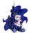 Size: 1920x2147 | Tagged: safe, artist:ghouleh, imported from derpibooru, princess celestia, princess luna, alicorn, pony, robot, robot pony, alternate design, alternate timeline, alternate universe, cewestia, crown, ethereal mane, female, filly, filly celestia, jewelry, luna petting goose, lunabotic, luxuriant, mare, mechanical, princess, princess lunabot, regalia, simple background, sitting on lap, starry mane, transparent background, younger