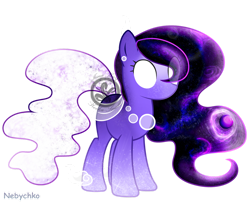 Size: 1280x1032 | Tagged: safe, artist:keeka-snake, imported from derpibooru, oc, oc only, pony, female, glowing eyes, nebula, simple background, solo, space pony, transparent background