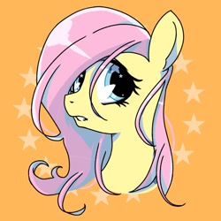 Size: 768x768 | Tagged: safe, artist:tomizawa96, imported from derpibooru, fluttershy, pegasus, pony, bust, portrait, solo