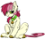 Size: 2440x2160 | Tagged: safe, artist:brainiac, imported from derpibooru, roseluck, earth pony, pony, bell, bell collar, cat bell, collar, cute, cuteluck, fluffy, pet play, pony pet, rosabetes, rosepet, solo, unshorn fetlocks