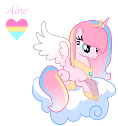 Size: 931x998 | Tagged: safe, artist:hate-love12, imported from derpibooru, oc, oc only, oc:aine, alicorn, pony, cloud, female, lying down, mare, prone, simple background, solo, transparent background