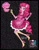 Size: 900x1167 | Tagged: safe, artist:nemoturunen, imported from derpibooru, pinkie pie, anthro, crossover, cupcake, food, monster high, monster high logo, my little pony logo, rainbow cupcake, solo