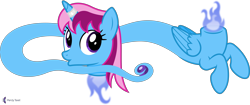 Size: 9508x4000 | Tagged: safe, artist:parclytaxel, imported from derpibooru, oc, oc only, oc:parcly taxel, alicorn, dullahan, genie, genie pony, pony, albumin flask, .svg available, :o, absurd resolution, alicorn oc, disembodied head, female, fire, floating, gem, halloween, headless, holiday, horn, hybrid oc, looking back, mare, modular, open mouth, simple background, solo, transparent background, uk ponycon, vector, wings