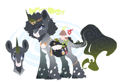 Size: 2399x1679 | Tagged: safe, artist:shady-bush, imported from derpibooru, oc, oc only, oc:scented pony, original species, pony, scented pony, closed species, male, mushroom, simple background, solo, stallion, white background