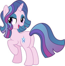 Size: 5650x5715 | Tagged: safe, artist:digimonlover101, artist:shootingstarsentry, imported from derpibooru, oc, oc only, oc:twinkle dream, pony, unicorn, absurd resolution, butt, female, mare, plot, raised hoof, simple background, solo, transparent background, vector