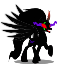 Size: 947x843 | Tagged: safe, artist:dragonchaser123, artist:venjix5, imported from derpibooru, king sombra, pony of shadows, tempest shadow, alicorn, pony, unicorn, alicornified, armor, blank eyes, colored horn, corrupted, curved horn, disembodied horn, eye scar, female, female possessed by male, fusion, glowing scar, her body has been possessed by sombra, horn, mare, oh no, possessed, pretty pretty tempest, race swap, red eyes, scar, simple background, solo, sombra eyes, sombra's horn, spread wings, tempest gets her horn back, tempest gets her wings, tempest gets her wings back, tempest gets wings, tempest with sombra's horn, tempesticorn, transparent background, well shit, wings, xk-class end-of-the-world scenario