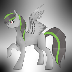 Size: 2000x2000 | Tagged: safe, artist:toptian, imported from derpibooru, oc, oc only, pegasus, pony, abstract background, pegasus oc, raised hoof, solo, wings