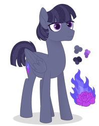 Size: 2300x2919 | Tagged: safe, artist:magicuniclaws, imported from derpibooru, oc, oc only, pegasus, pony, male, offspring, parent:inky rose, parent:tantabus, simple background, solo, stallion, transparent background