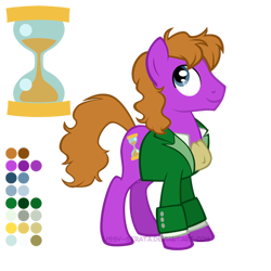 Size: 504x504 | Tagged: safe, artist:lissystrata, imported from derpibooru, doctor whooves, time turner, earth pony, pony, doctor who, eighth doctor, male, ponified, reference sheet, simple background, solo, stallion, the doctor, transparent background