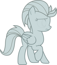 Size: 5030x5780 | Tagged: safe, artist:90sigma, edit, imported from derpibooru, lightning dust, pegasus, pony, 1000 hours in ms paint, absurd resolution, female, mare, monochrome, petrification, simple background, solo, statue, vector, white background