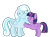 Size: 2732x2048 | Tagged: safe, artist:turnaboutart, imported from derpibooru, twilight sparkle, oc, oc:snowdrop, alicorn, pegasus, fanfic:luna mother of twilight sparkle, fanfic art, female, filly, filly twilight sparkle, older, older snowdrop, simple background, transparent background, twilight sparkle (alicorn), younger