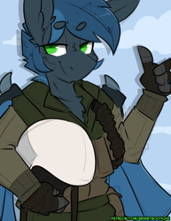 Size: 2550x3300 | Tagged: safe, artist:bbsartboutique, oc, oc only, oc:bandit, oc:nachtadler, anthro, hippogriff, catbathorse, clothes, fighter pilot, gloves, helmet, patreon, patreon reward, talons