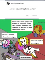 Size: 854x1136 | Tagged: safe, artist:ask-luciavampire, imported from derpibooru, oc, pony, unicorn, vampire, vampony, ask, ask ponys gamer club, ask-ponys-gamer-club, game, tumblr