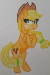 Size: 272x405 | Tagged: safe, artist:chewy-tartz, imported from derpibooru, applejack, earth pony, pony, solo