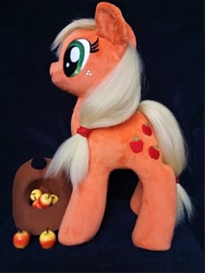 Size: 1599x2132 | Tagged: safe, artist:larsen toys, imported from derpibooru, applejack, original species, plush pony, auction, craft, handmade, irl, photo, plushie, toy