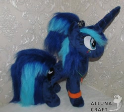 Size: 1024x926 | Tagged: safe, artist:allunacraft, imported from derpibooru, princess luna, pony, irl, photo, plushie, solo