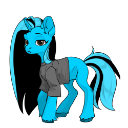 Size: 1024x1024 | Tagged: safe, artist:band sickle, artist:bandwidth, editor:band sickle, imported from derpibooru, oc, oc only, oc:codec, unicorn, pony creator, female, lidded eyes, looking at you, mare, simple background, solo, transparent background, unamused