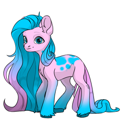 Size: 1024x1024 | Tagged: safe, artist:band sickle, artist:bandwidth, editor:band sickle, imported from derpibooru, oc, oc only, oc:cotton confection, earth pony, pony, pony creator, female, looking at you, mare, simple background, solo, spots, transparent background