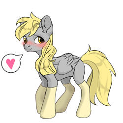 Size: 1024x1024 | Tagged: safe, artist:band sickle, artist:bandwidth, imported from derpibooru, derpy hooves, pegasus, pony, pony creator, blushing, clothes, female, heart, looking away, mare, pet play, pictogram, simple background, sockies, socks, solo, speech bubble, transparent background