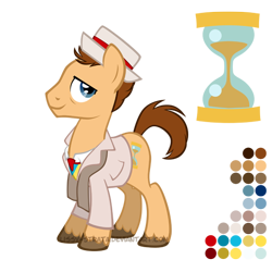 Size: 504x504 | Tagged: safe, artist:lissystrata, imported from derpibooru, doctor whooves, time turner, earth pony, pony, crossover, doctor who, male, ponified, reference sheet, seventh doctor, simple background, solo, stallion, the doctor, transparent background, unshorn fetlocks