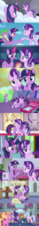 Size: 1280x7200 | Tagged: safe, imported from derpibooru, screencap, luster dawn, silverstream, spike, starlight glimmer, sunburst, twilight sparkle, alicorn, classical hippogriff, dragon, hippogriff, pony, unicorn, a horse shoe-in, celestial advice, school daze, school raze, shadow play, the crystalling, the cutie map, the cutie re-mark, the last problem, to where and back again, bag, crying, female, friendship, happy birthday mlp:fim, headmare starlight, high res, hug, male, mare, mentor and protege, mlp fim's tenth anniversary, older, older silverstream, older starlight glimmer, older sunburst, older twilight, princess twilight 2.0, s5 starlight, saddle bag, school of friendship, stallion, sunburst the bearded, teacher and student, then and now, twilight sparkle (alicorn), winged spike, wings