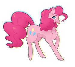 Size: 888x799 | Tagged: safe, artist:cyrinthia, imported from derpibooru, pinkie pie, pony, simple background, solo, tongue out, transparent background