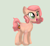 Size: 1008x926 | Tagged: safe, artist:captainsnarkyninja, imported from derpibooru, oc, oc only, oc:peach cobbler, earth pony, pony, earth pony oc, female, green background, open mouth, simple background, solo, solo female