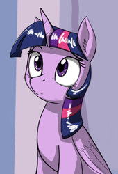 Size: 400x588 | Tagged: safe, artist:otakuap edit, imported from derpibooru, twilight sparkle, alicorn, pony, ear fluff, female, horn, looking at something, mare, sitting, solo, twilight sparkle (alicorn), wings