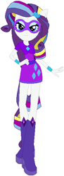 Size: 214x585 | Tagged: safe, artist:selenaede, artist:user15432, imported from derpibooru, rarity, human, equestria girls, base used, boots, clothes, cutie mark, cutie mark on clothes, dress, element of generosity, hand on hip, high heel boots, high heels, mask, multicolored hair, ponied up, purple dress, purple shoes, rainbow hair, rainbow power, rainbow power-ified, shoes, solo, superhero, superhero costume