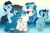 Size: 5067x3300 | Tagged: safe, artist:agkandphotomaker2000, imported from derpibooru, vinyl scratch, oc, oc:pony video maker, pegasus, pony, unicorn, the last problem, 2019 archive, canon x oc, colt, fanfic art, female, filly, foal, hopping, jewelry, lengthy description, male, non-canon, offspring, old art, old drawing, older, older pony video maker, older vinyl scratch, parent:oc:pony video maker, parent:vinyl scratch, parents:canon x oc, parents:videoscratch, red eyes, riding a pony, ring, shipping, show accurate, simple background, straight, time skip, videoscratch, walking, wedding ring