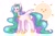 Size: 1024x680 | Tagged: safe, artist:penkiepuu, imported from derpibooru, princess celestia, alicorn, pony, cute, cutelestia, female, large mane, long hair, long tail, simple background, solo, sun, white background