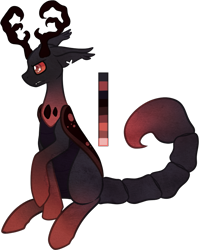 Size: 619x776 | Tagged: safe, artist:velnyx, imported from derpibooru, oc, oc only, oc:crimson night, changedling, changeling, male, scorpion changeling, simple background, solo, transparent background