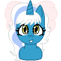 Size: 200x200 | Tagged: safe, artist:jazzyjwolf, imported from derpibooru, oc, oc only, oc:fleurbelle, alicorn, pony, alicorn oc, bow, female, hair bow, horn, looking at you, mare, simple background, solo, transparent background, wingding eyes, wings, yellow eyes