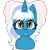 Size: 200x200 | Tagged: safe, artist:jazzyjwolf, imported from derpibooru, oc, oc only, oc:fleurbelle, alicorn, pony, alicorn oc, bow, female, hair bow, horn, looking at you, mare, simple background, solo, transparent background, wingding eyes, wings, yellow eyes