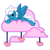 Size: 1200x1200 | Tagged: safe, artist:bunncoaa, imported from derpibooru, oc, oc only, oc:fleurbelle, alicorn, pony, alicorn oc, bow, cloud, female, hair bow, heart, horn, laying on a cloud, lying on a cloud, mare, simple background, solo, transparent background, wings