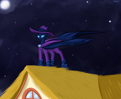 Size: 2920x2380 | Tagged: safe, artist:renarde-louve, imported from derpibooru, mare do well, pony, moon, night, stars