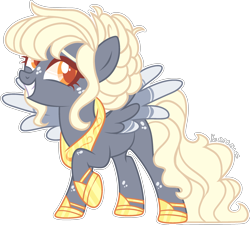 Size: 2388x2150 | Tagged: safe, artist:kurosawakuro, imported from derpibooru, oc, oc only, pegasus, pony, base used, colored wings, female, mare, multicolored wings, offspring, parent:derpy hooves, parent:king sombra, simple background, solo, transparent background, wings