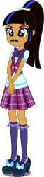 Size: 1347x5316 | Tagged: safe, artist:nightred15, edit, imported from derpibooru, vector edit, sour sweet, oc, oc only, oc:naranjita, human, equestria girls, friendship games, clothes, crystal prep academy uniform, facial hair, human coloration, humanized, mexican, moustache, mustache girl, realism edits, school uniform, simple background, solo, transparent background, vector