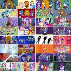 Size: 1080x1080 | Tagged: safe, artist:jericollage70, edit, edited screencap, imported from derpibooru, screencap, adagio dazzle, apple bloom, applejack, aqua blossom, aria blaze, blueberry cake, bon bon, brawly beats, captain planet, cherry crash, curly winds, flash sentry, fluttershy, fuchsia blush, lavender lace, lyra heartstrings, mystery mint, normal norman, octavia melody, paisley, photo finish, pinkie pie, pixel pizazz, rainbow dash, rarity, ringo, rose heart, sandalwood, sci-twi, scootaloo, scott green, scribble dee, snails, snips, some blue guy, sonata dusk, spike, spike the regular dog, sunset shimmer, sweetie belle, sweetie drops, thunderbass, trixie, twilight sparkle, valhallen, violet blurr, wiz kid, alicorn, dog, earth pony, pegasus, pony, siren, unicorn, equestria girls, rainbow rocks, battle of the bands, better than ever, blonde hair, blue hair, book, cute, cutie mark crusaders, dashabetes, diapinkes, eyes closed, gem, group hug, hug, humane five, humane seven, humane six, jackabetes, magic mirror, meta, multicolored hair, pink hair, ponied up, purple hair, rainbow hair, rainbow rocks outfit, raribetes, red hair, shimmerbetes, shine like rainbows, shyabetes, siren gem, smiling, spike the dog, taco tuesday, the dazzlings, the rainbooms, twiabetes, twilight sparkle (alicorn), twilight's castle, twitter, twitter link, under our spell, wall of tags, welcome to the show