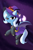 Size: 2362x3543 | Tagged: safe, artist:jubyskylines, imported from derpibooru, trixie, bat pony, pony, alicorn amulet, clothes, costume, cute, cute little fangs, diatrixes, fangs, solo