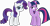 Size: 12776x6518 | Tagged: safe, artist:alandssparkle, artist:firesidearmy46231, imported from derpibooru, rarity, twilight sparkle, pony, unicorn, absurd resolution, bedroom eyes, duo, duo female, female, lidded eyes, looking at you, mare, open mouth, simple background, transparent background, unicorn twilight, vector